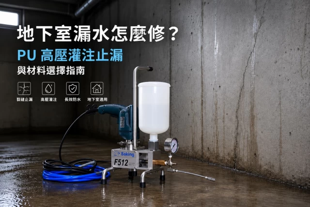 basement leak high pressure pu grouting 1