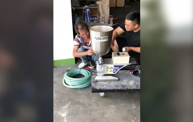 How to use F-230 Cement Grouting Machine Video